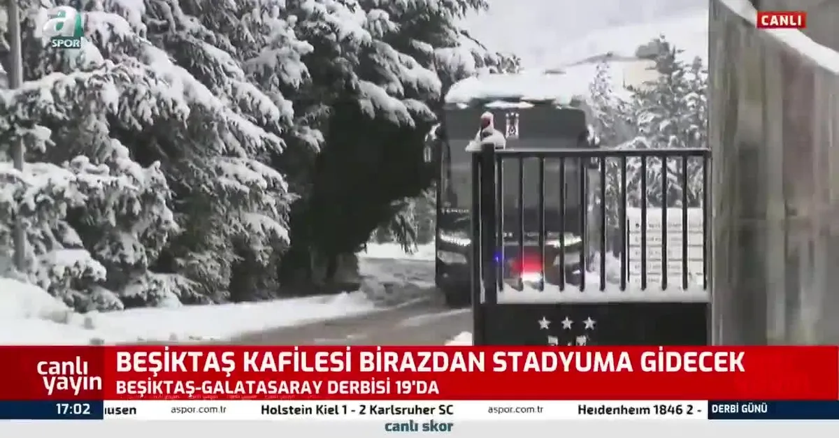 Beşiktaş kafilesi stadyuma hareket etti