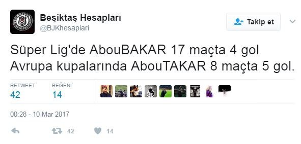 Olympiakos - Beşiktaş maçının Twitter tepkileri