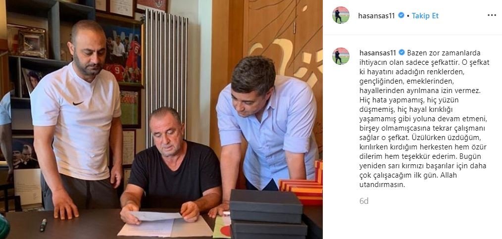 Galatasaray’dan flaş Hasan Şaş kararı!