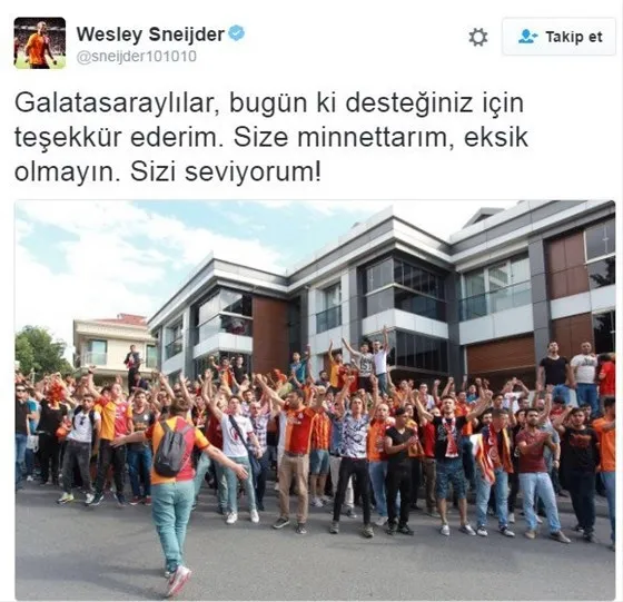 Sneijder'den olay mesaj! - 1