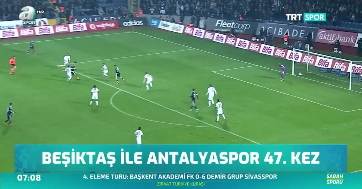 Beşiktaş ile Antalyaspor 47. kez
