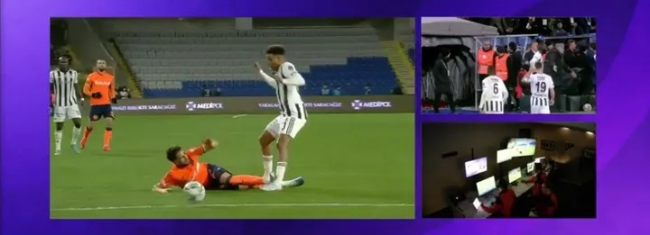 Başakşehir-Beşiktaş maçında kırmızı kart kararı! İşte o pozisyon. - 1