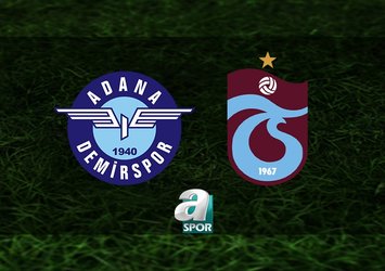 Adana Demirspor-Trabzonspor maçı hangi kanalda? Ne zaman ve saat kaçta?