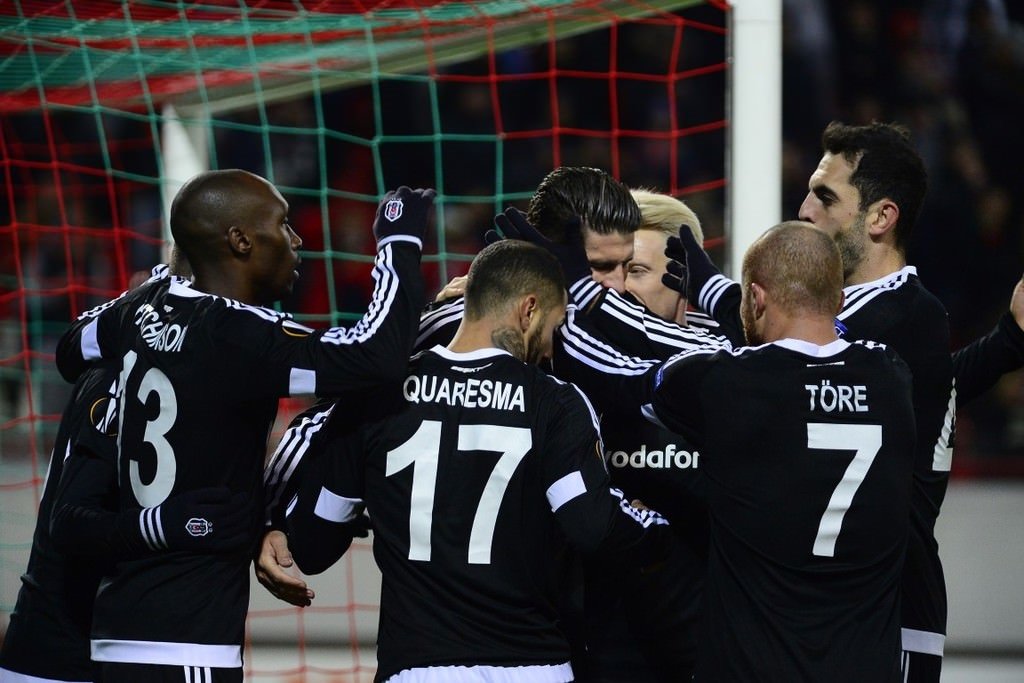 Lokomotiv Moskova - Beşiktaş maçından kareler