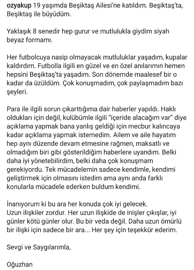 Oğuzhan Özyakup: Bu bir veda değil, sadece bir ara - 2