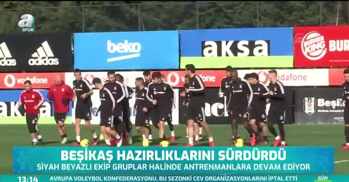Beşiktaş hazırlıklarını sürdürdü