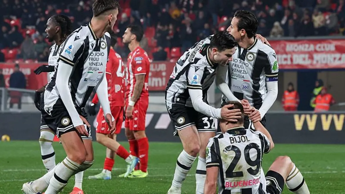Monza 1-2 Udinese (MAÇ SONUCU ÖZET)