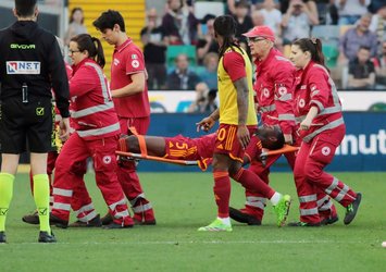 Udinese - Roma maçında korkutan anlar! Mücadele tatil edildi