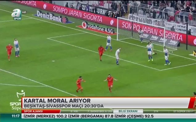 Kartal moral arıyor