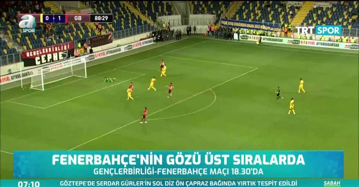 Fenerbahçe'nin gözü üst sıralarda