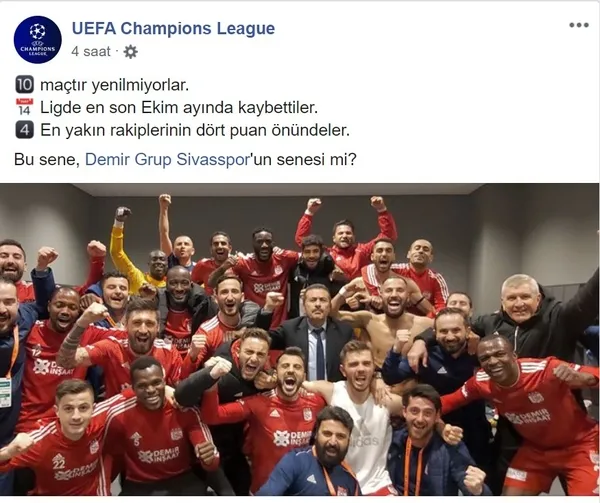 UEFA’dan Sivasspor paylaşımı! - 1
