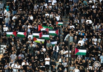 PAOK taraftarından Filistin'e destek