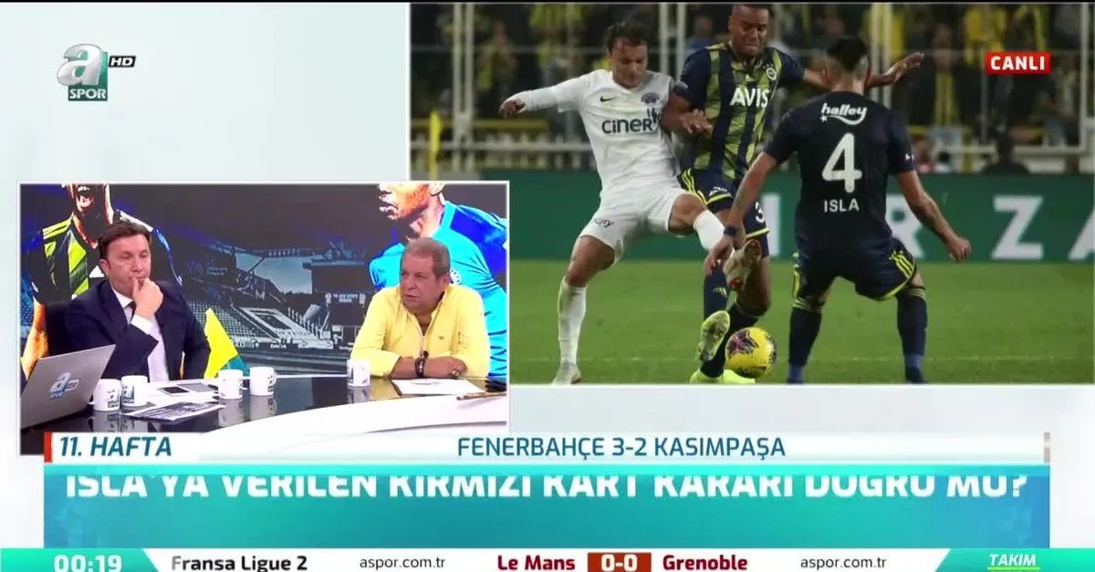 Isla'ya verilen kırmızı kart kararı doğru mu? Canlı yayında açıkladı!