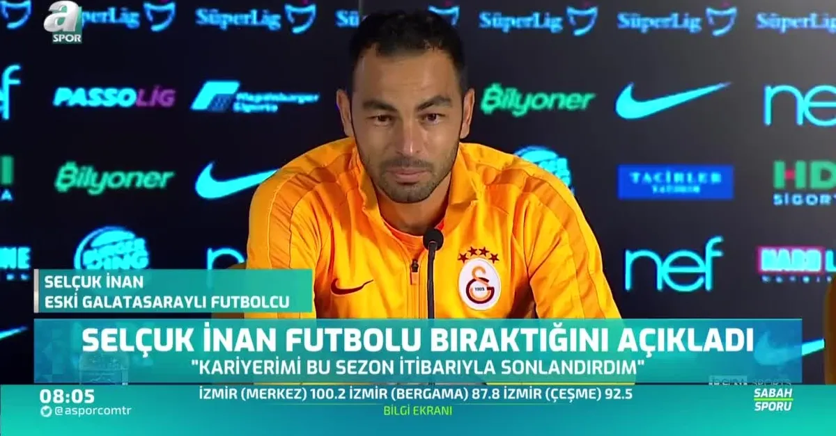 Selçuk İnan futbolu bıraktığını açıkladı