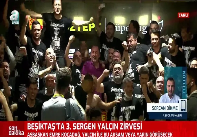 Beşiktaş'ta 3. Sergen Yalçın zirvesi!