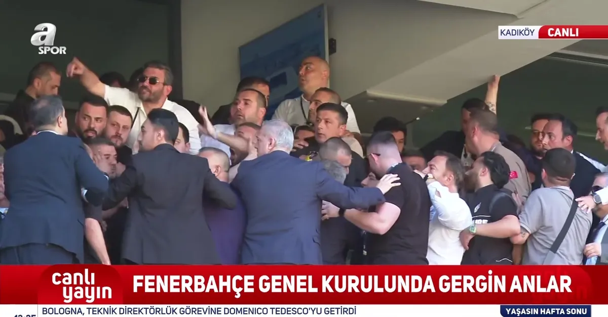 Fenerbahçe genel kurulunda büyük gerginlik