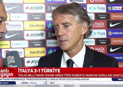 Roberto Mancini: Türkiye iyi mücadele etti