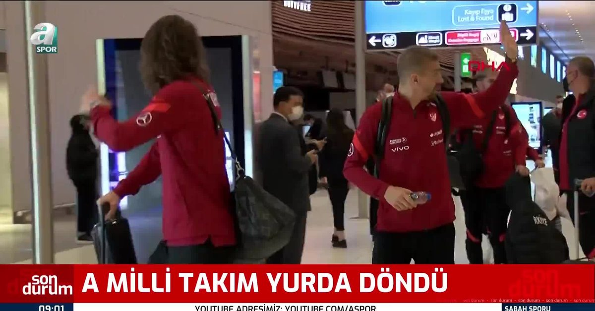 A Milli Futbol Takımı yurda döndü!