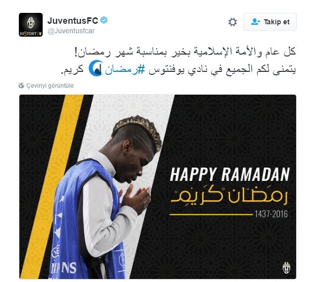Futbol dünyası Ramazan’ı sevinçle karşıladı