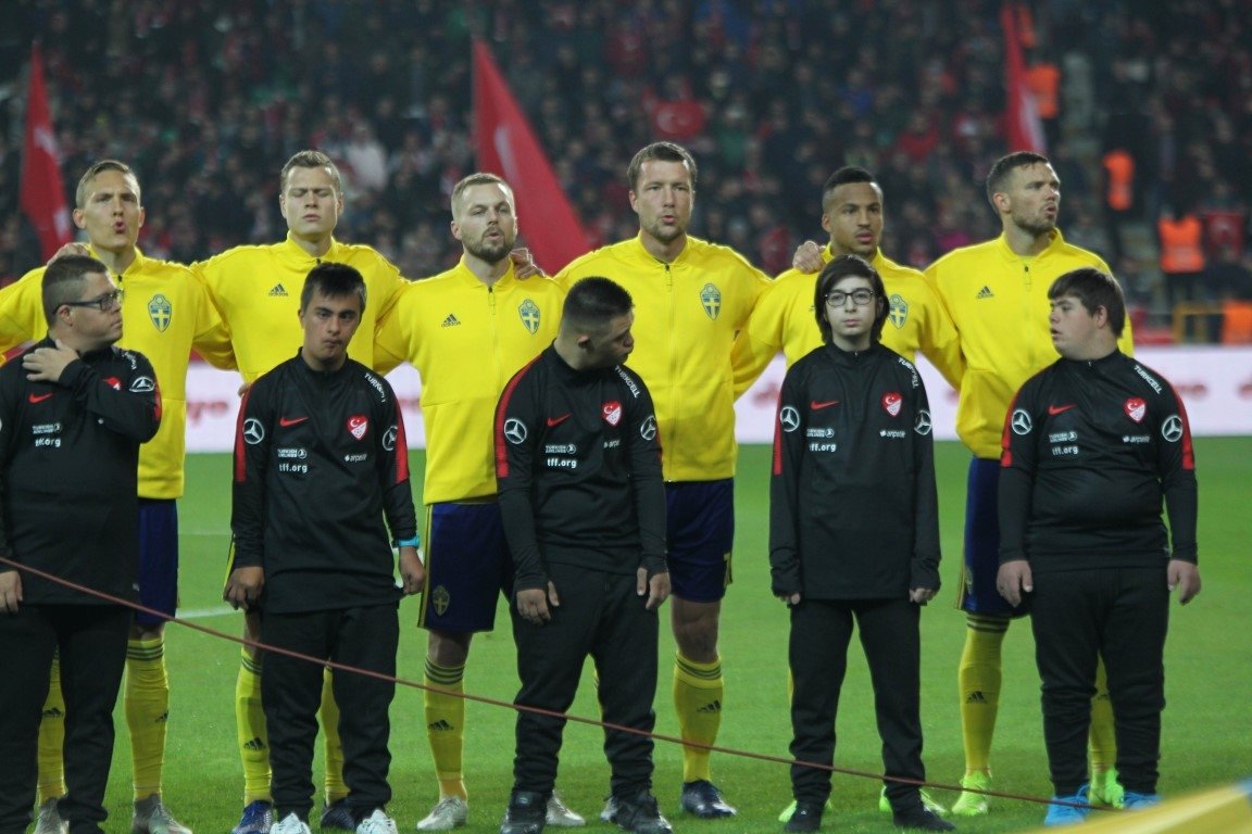 Türkiye İsveç maçından kareler