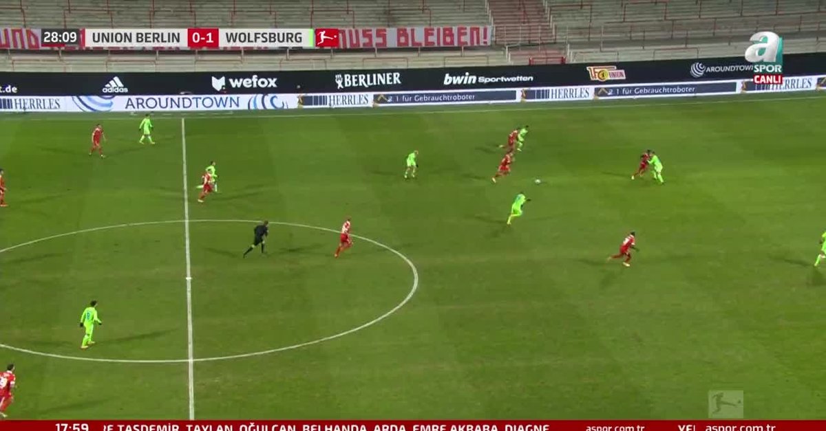 GOL | Union Berlin 1-1 Wolfsburg