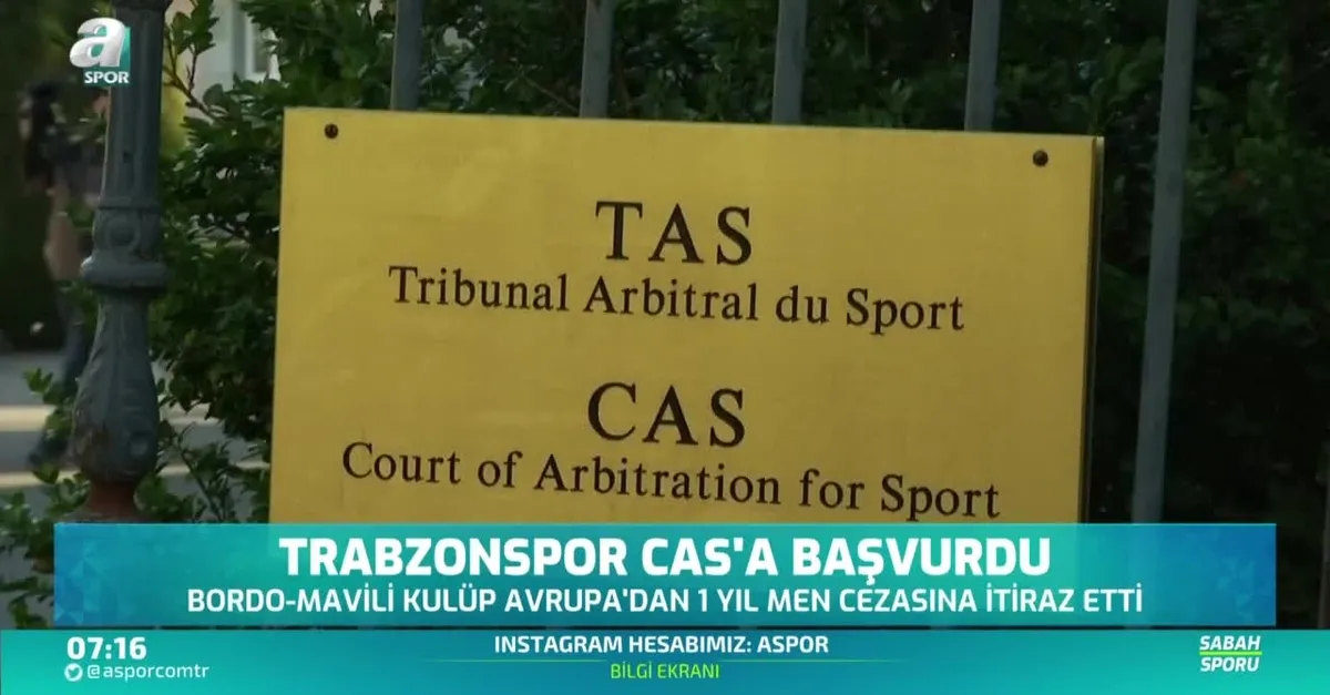 Trabzonspor CAS'a başvurdu