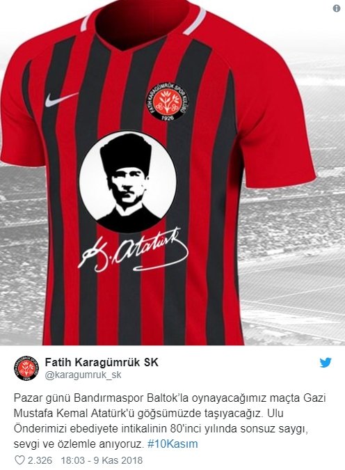 Spor Camiasından 10 Kasım Mesajları