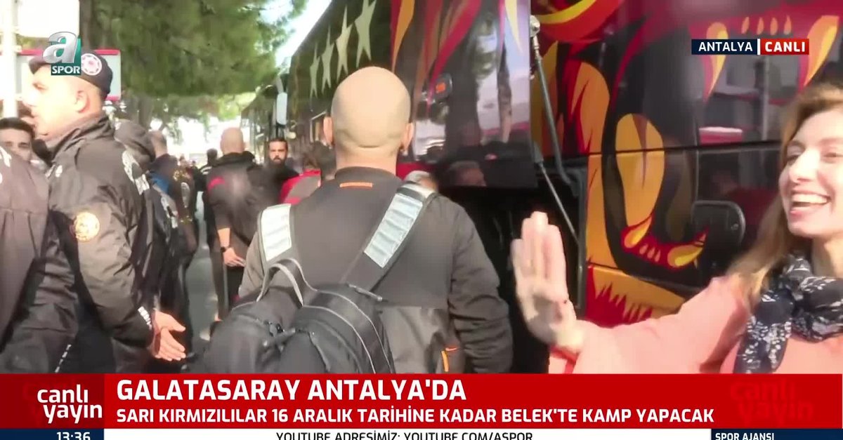 Galatasaray kamp için Antalya'ya geldi!