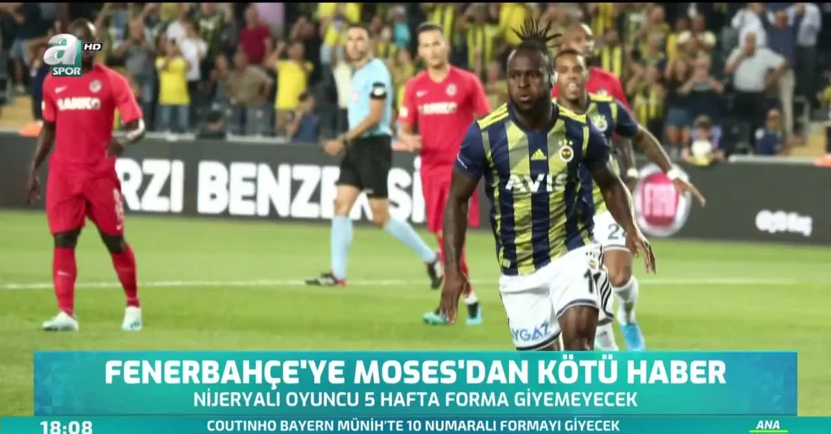 Fenerbahçe'ye Moses'dan kötü haber