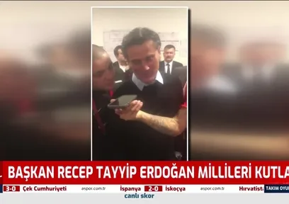 Başkan Erdoğan'dan millilere tebrik!