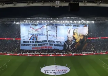 Trabzonspor'dan dikkat çeken pankart!