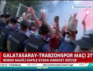 Trabzonspor kafilesi stada hareket etti