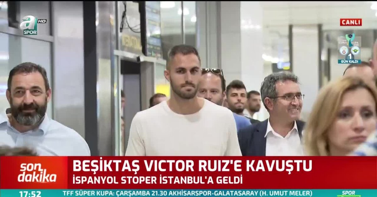 Beşiktaş'ın yeni transferi Victor Ruiz İstanbul'da