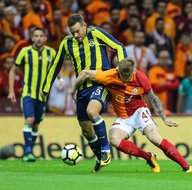 Galatasaray-Fenerbahçe karşılaşmasından kareler