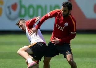 Galatasaray'da derbi hazırlıkları devam etti
