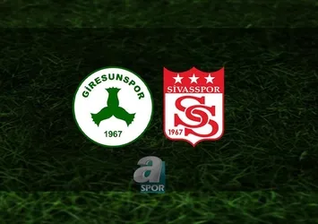 Giresunspor - Sivasspor maçı CANLI