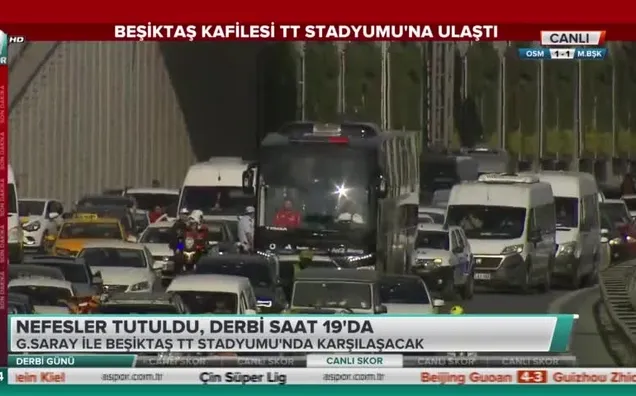 Beşiktaş kafilesi TT Stadı'na ulaştı