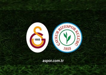 Galatasaray - Rizespor | CANLI