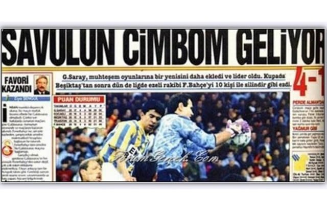 İşte unutulmaz Galatasaray - Fenerbahçe derbileri