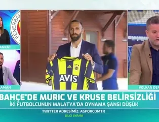 Canlı yayında açıkladı! Muriç ve Kruse Malatyaspor maçında oynayacak mı?