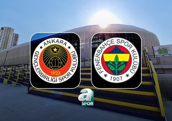 Gençlerbirliği-Fenerbahçe maçı detayları!