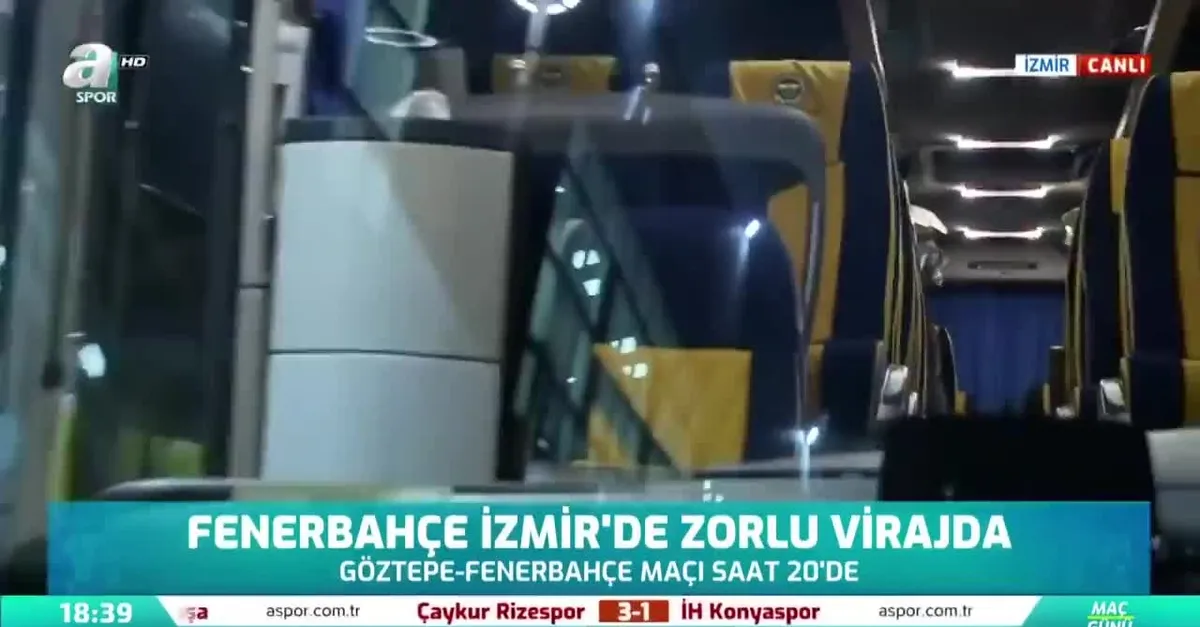 Fenebahçe kafilesi Bornova Stadı'na ulaştı