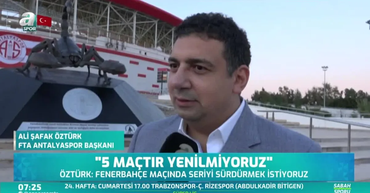 Ali Şafak Öztürk: 5 maçtır yenilmiyoruz