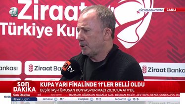 Sergen Yalçın: Final oynamak istiyoruz