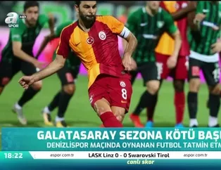 Galatasaray sezona kötü başladı