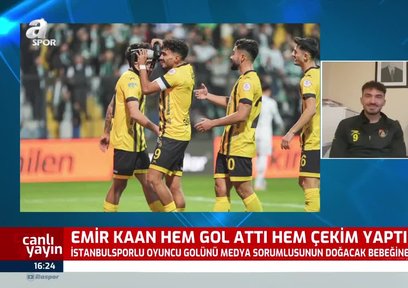Hem gol attı hem de çekim yaptı! O anları A Spor'a anlattı
