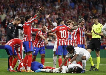 Madrid derbisinde yabancı madde atan taraftara men!