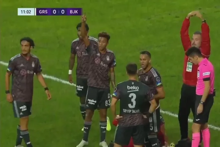 Giresunspor - Beşiktaş karşılaşmasında şok sakatlık! - 1