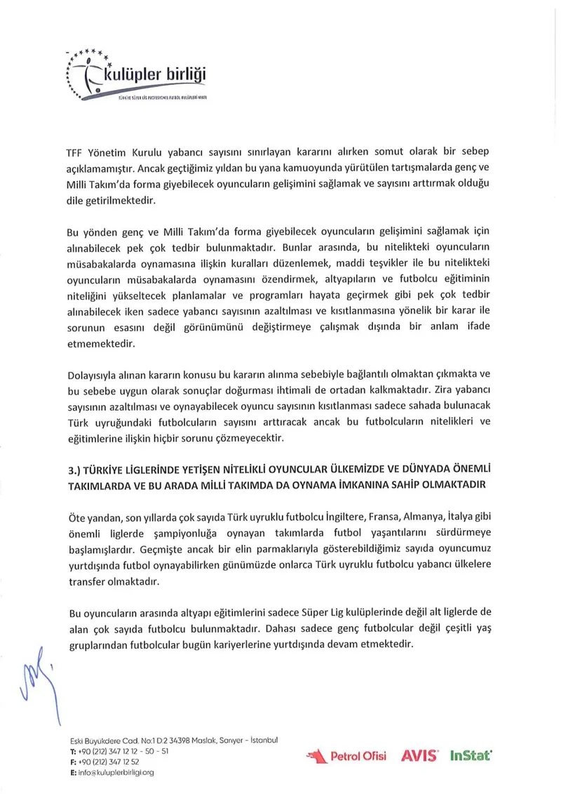 Son dakika spor haberleri: Kulüpler Birliği'nden yabancı sayısı açıklaması! - 3