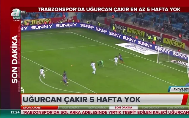Trabzonspor'a Uğurcan Çakır'dan kötü haber